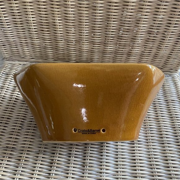 CRATE & BARREL STONEWARE CRANBERRY MOLD THANKSGIVING PUMPKIN FALL HALLOWEEN - Picture 6 of 9